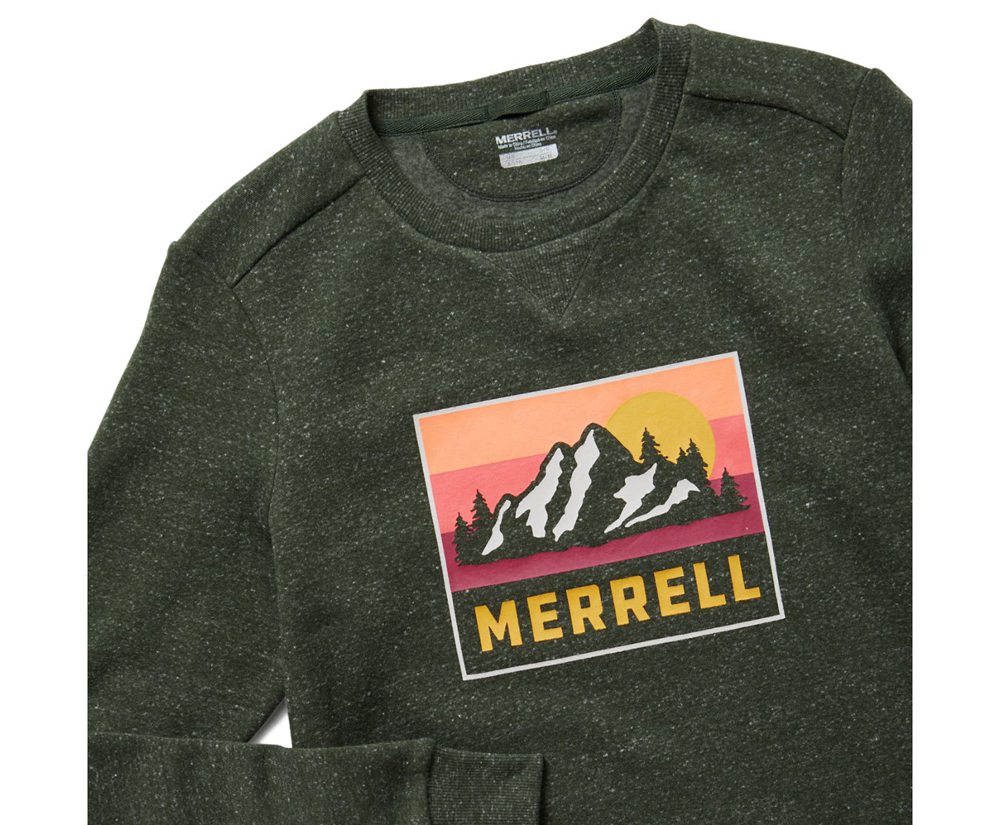 Merrell Langærmet Dame - Postcard Crewneck - Olivengrøn - XIP947560